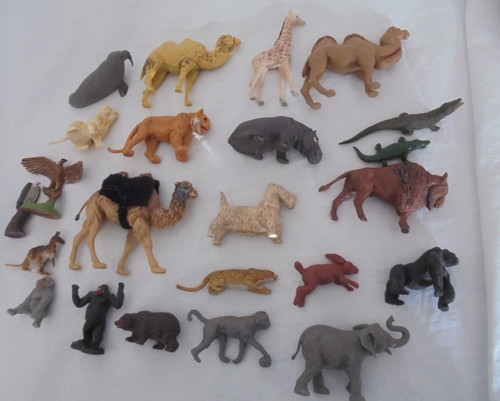 Vintage plastic zoo - vintage,