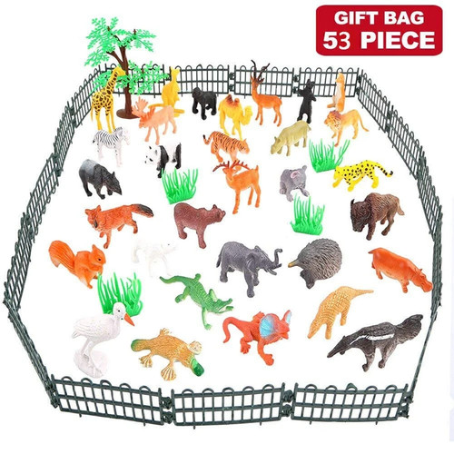 Pieces zoo animals - 53,