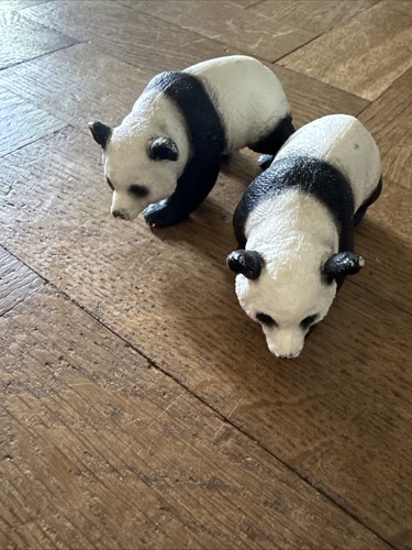 Schleich panda bear figures - figures, x2