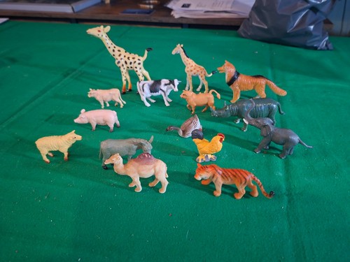Plastic toy farm and - plastic, zoo