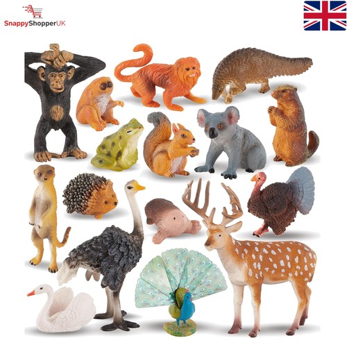 16pcs forest animals - wild, zoo