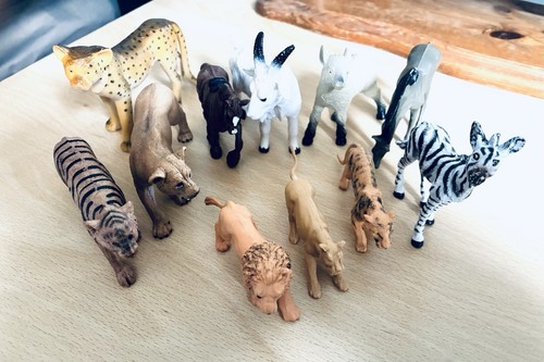 Set plastic animals mix - plastic,